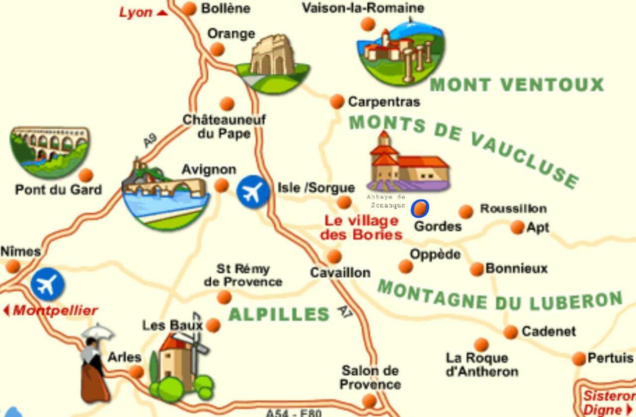 Vila La Petite Galejade Gordes Exteriér fotografie